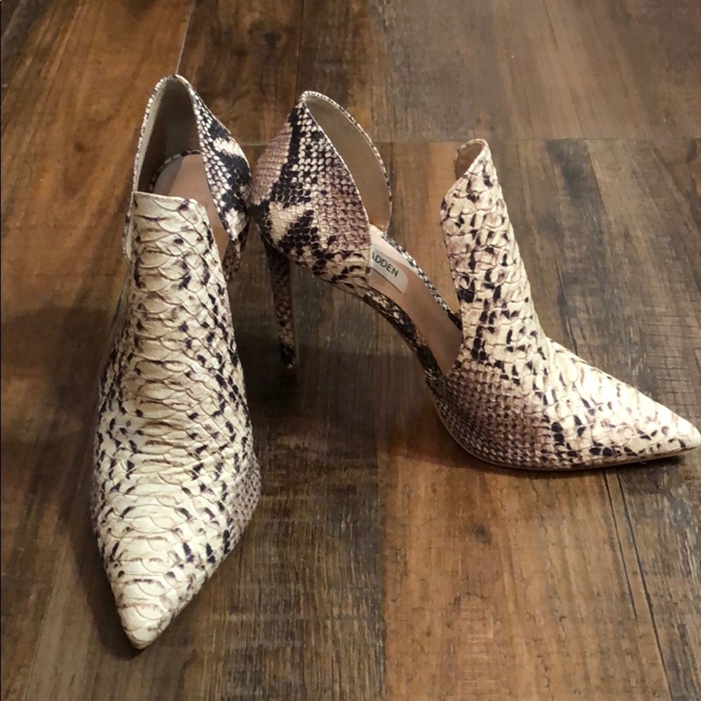 Snake skin heels